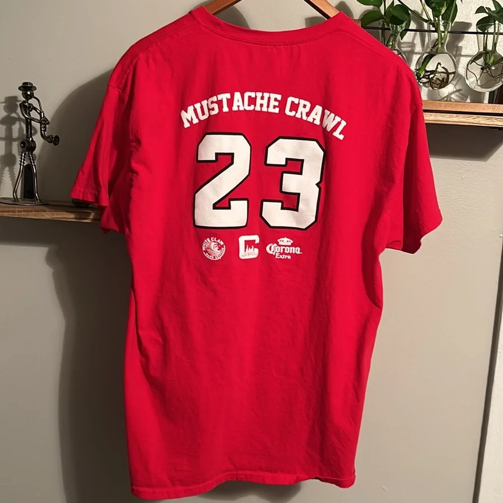 Hanes Chicago Mustache Crawl Michael Jordan 23 White Claw Chicago Bulls Large - Picture 9 of 9